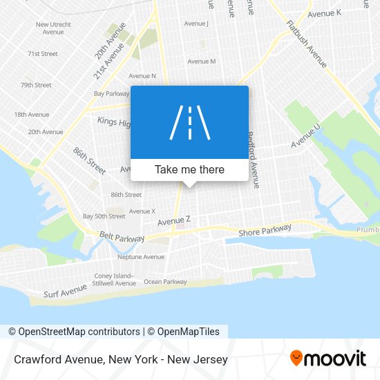 Mapa de Crawford Avenue