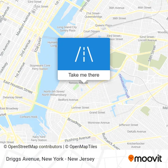 Driggs Avenue map
