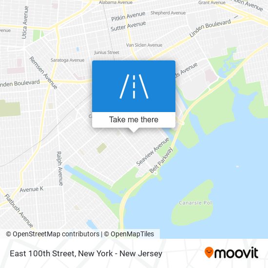 Mapa de East 100th Street