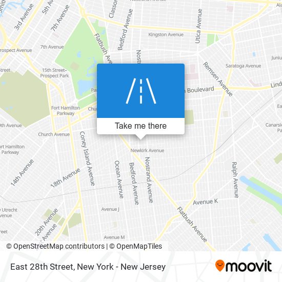 Mapa de East 28th Street