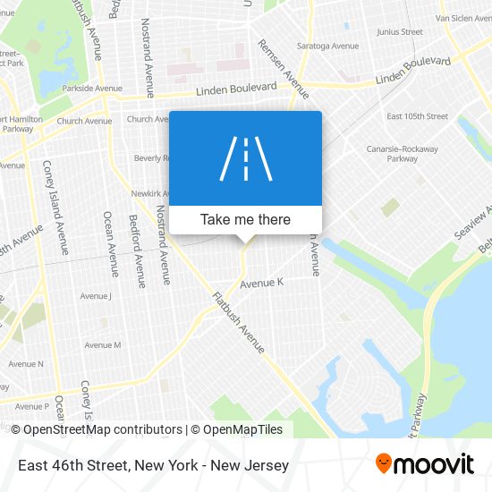 Mapa de East 46th Street