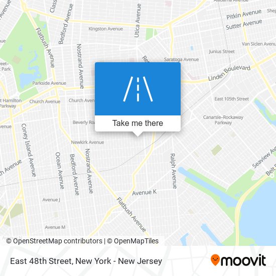 East 48th Street map