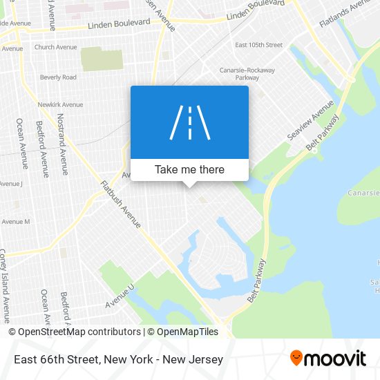 East 66th Street map