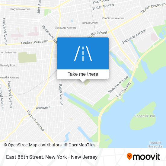 Mapa de East 86th Street