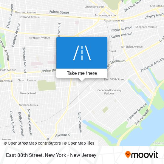 Mapa de East 88th Street