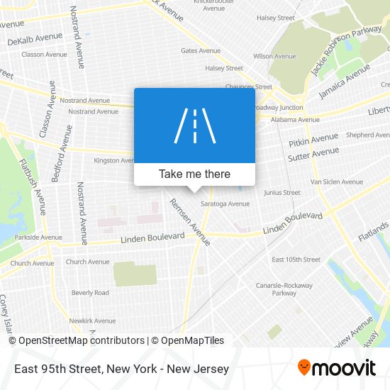 Mapa de East 95th Street