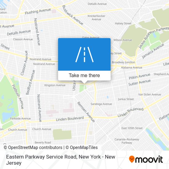 Mapa de Eastern Parkway Service Road