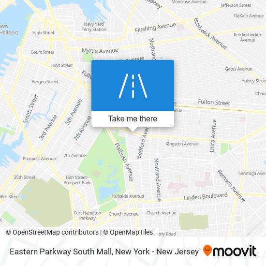 Eastern Parkway South Mall map