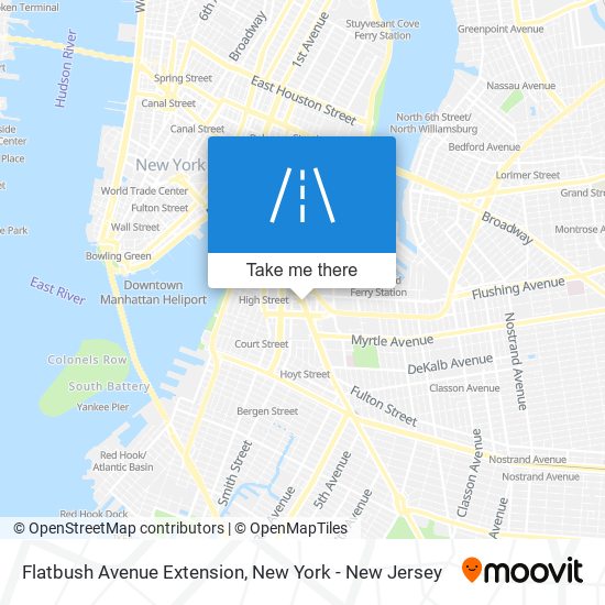 Flatbush Avenue Extension map