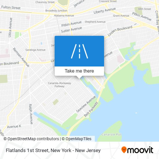 Flatlands 1st Street map