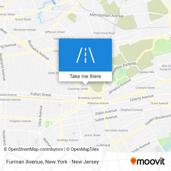 Furman Avenue map