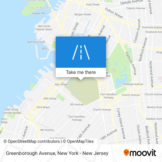 Greenborough Avenue map