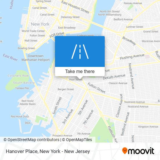 Hanover Place map