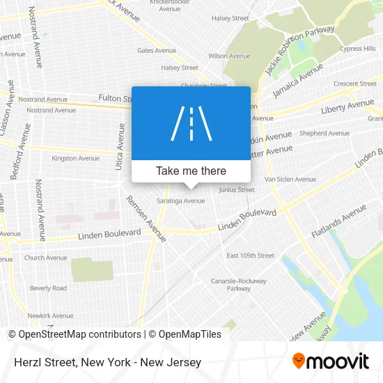 Herzl Street map