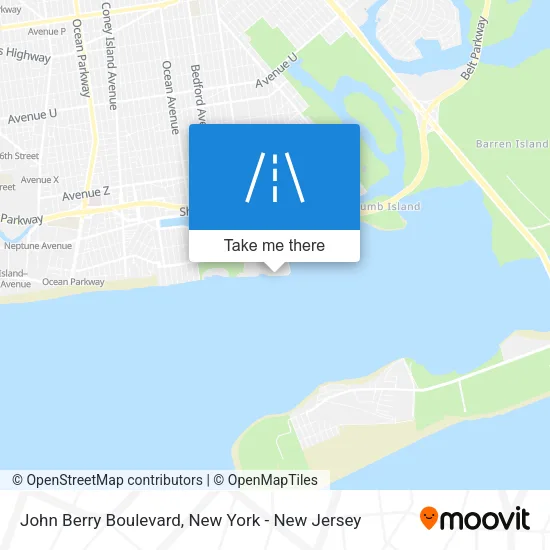 Mapa de John Berry Boulevard