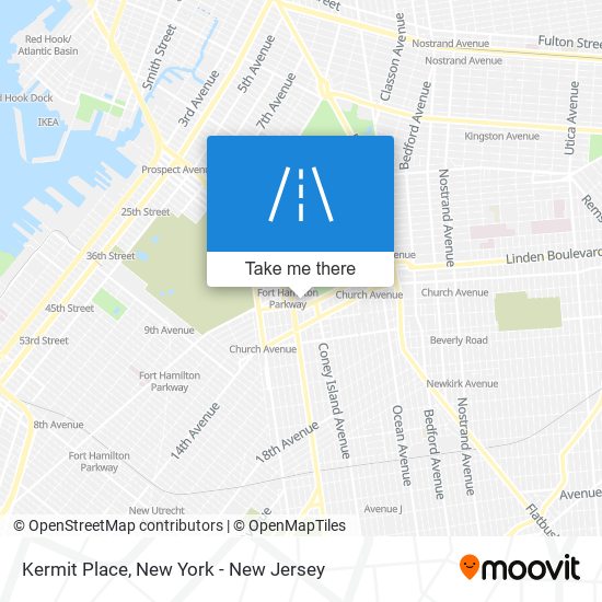 Kermit Place map