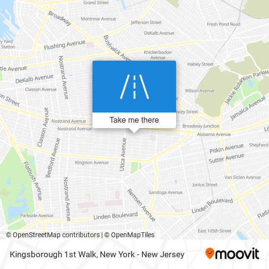 Mapa de Kingsborough 1st Walk