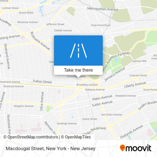 Macdougal Street map