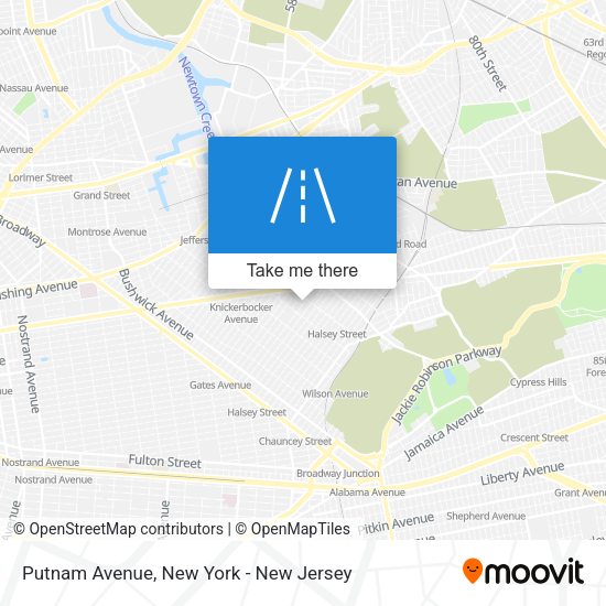 Mapa de Putnam Avenue