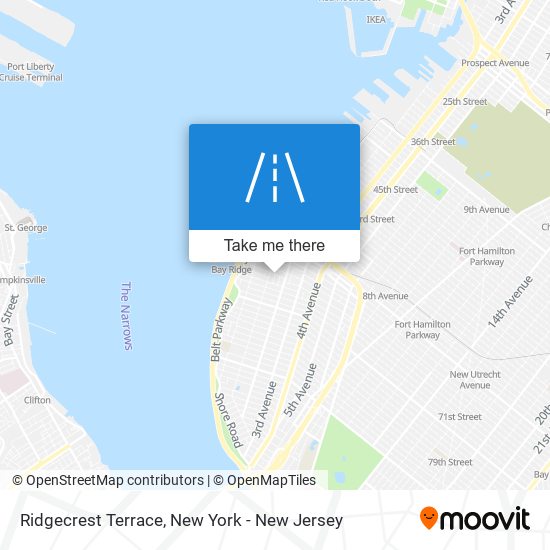 Ridgecrest Terrace map