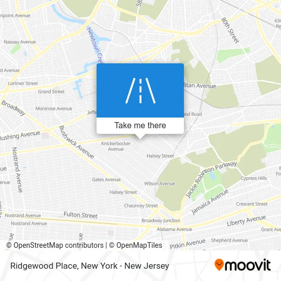 Ridgewood Place map