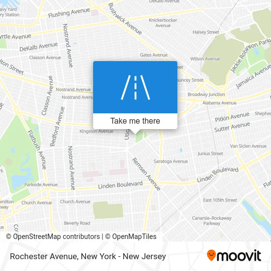 Rochester Avenue map