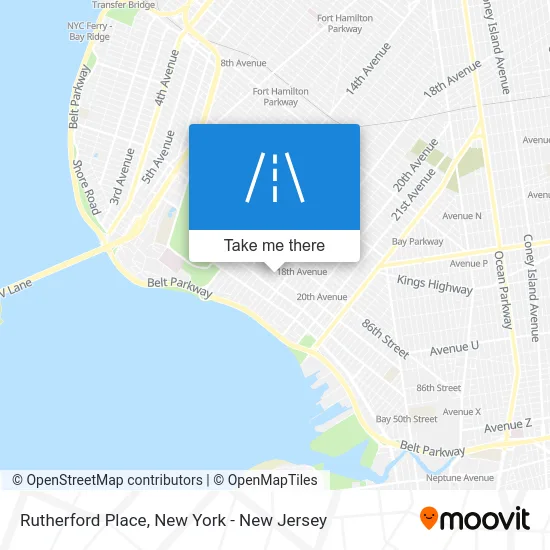Rutherford Place map