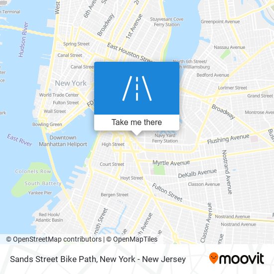 Mapa de Sands Street Bike Path