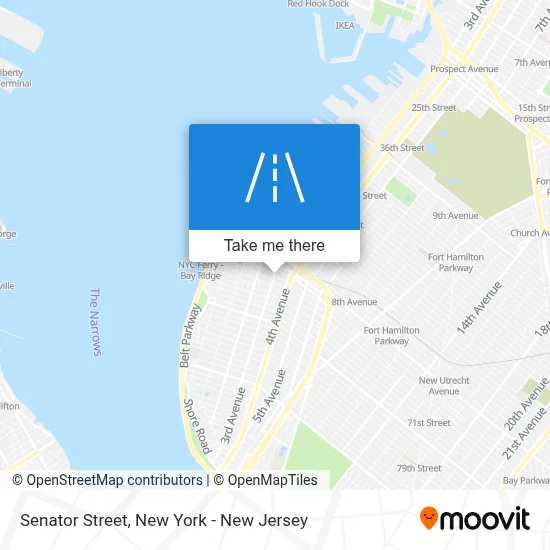 Senator Street map