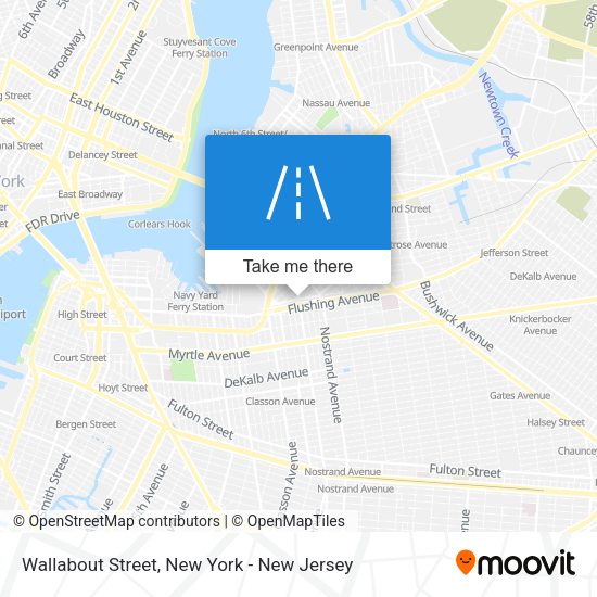 Mapa de Wallabout Street
