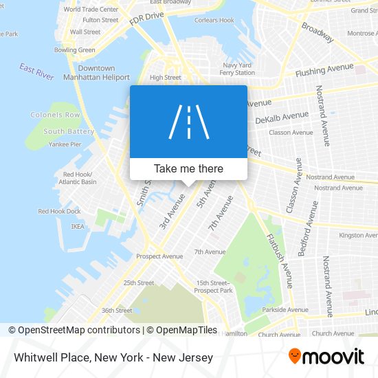 Whitwell Place map