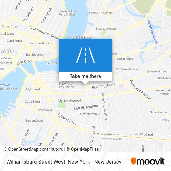 Mapa de Williamsburg Street West