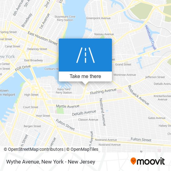 Mapa de Wythe Avenue