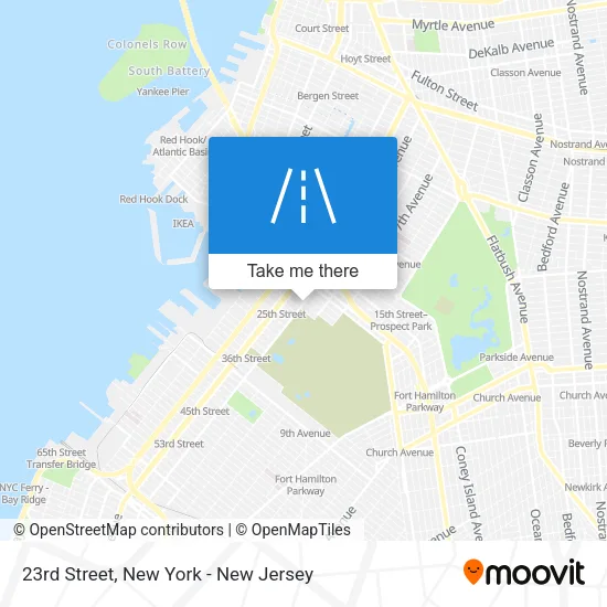 23rd Street map
