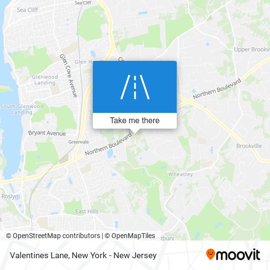 Valentines Lane map