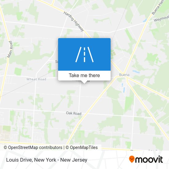 Louis Drive map