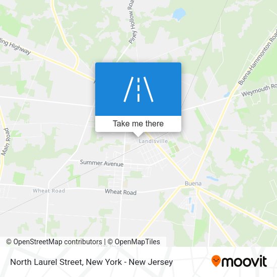 Mapa de North Laurel Street