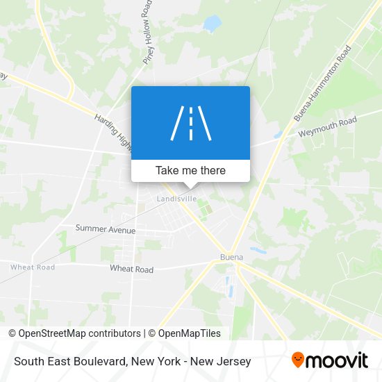 Mapa de South East Boulevard