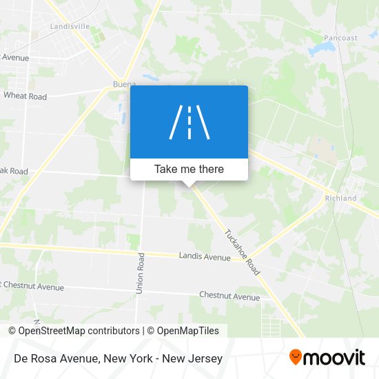 Mapa de De Rosa Avenue