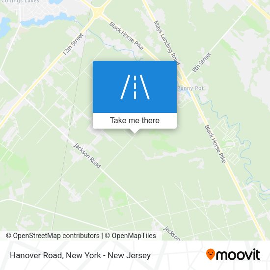 Hanover Road map