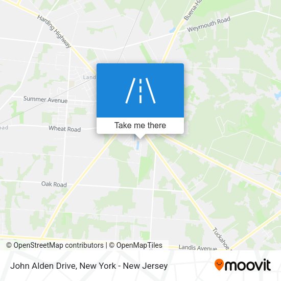 Mapa de John Alden Drive