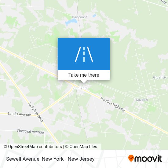 Mapa de Sewell Avenue
