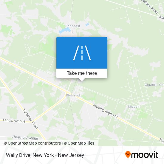 Wally Drive map