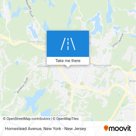 Mapa de Homestead Avenue