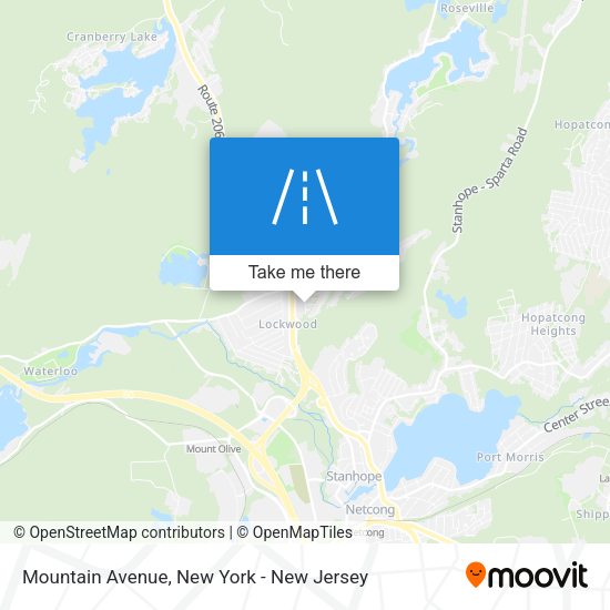 Mountain Avenue map