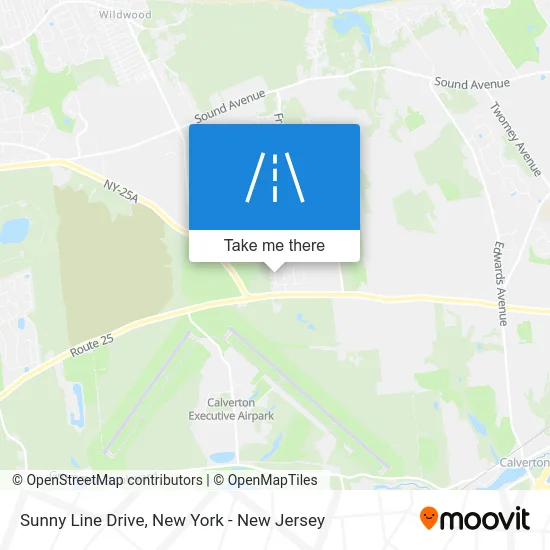 Sunny Line Drive map