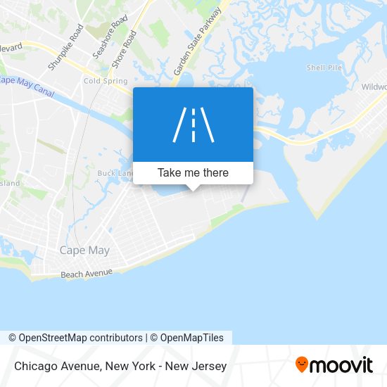 Mapa de Chicago Avenue