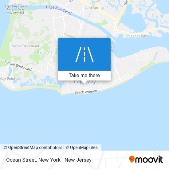 Ocean Street map