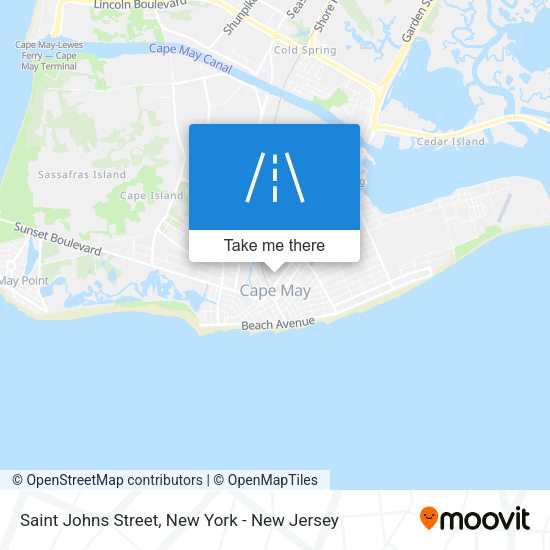 Saint Johns Street map