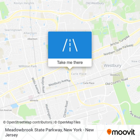 Mapa de Meadowbrook State Parkway